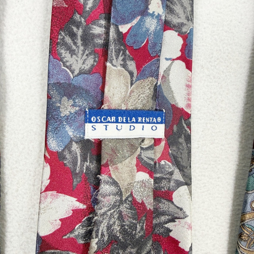 Vintage Designer Ties (Lot of 10 ) - Dior, Oscar, Chadwick, Bagutta, Talbott - Picture 5 of 16